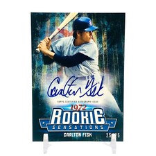 2015 TOPPS BASEBALL - CARLTON FISK -1972 ROOKIE SENSATIONS - SSP AUTO 25/25!