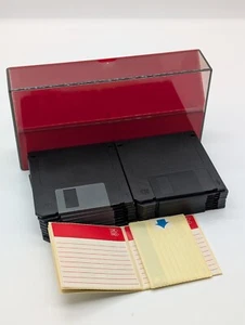 Diskettenbox Digit + 16xHD 3,5" Disketten full black NOS + 20xDiskettenlabel - Bild 1 von 4