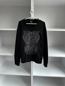 Just Cavalli Designed Embroidered Logo Mens Sweatshirt Sz L - Picture 1 of 9