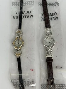 Vintage Women’s Geneva Analog Watch Brand New In Packages With Leather Type Band - Picture 1 of 3