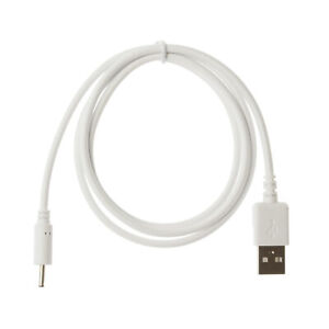 90cm USB 5V 2A White Charger Power Cable Adaptor for Roberts  Sports DAB Radio