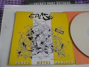 ERASE(Greece)‎–Heavy Metal ManiacsORIGINAL2011CDR, NWOBHM,iced earth,saxon,TYTAN - Picture 1 of 3