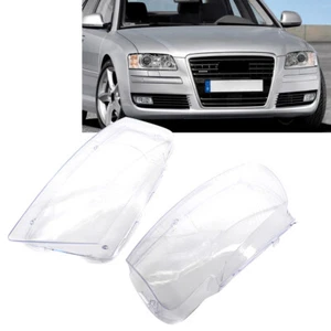 1 Pair Car Transparent Headlight Headlamp Lens Cover For Audi A8 D3 2005-2010 - Picture 1 of 8