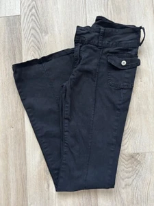 John Galt Hose Damen schwarz Baumwolle Schlaghose - Größe Small - Bild 1 von 1