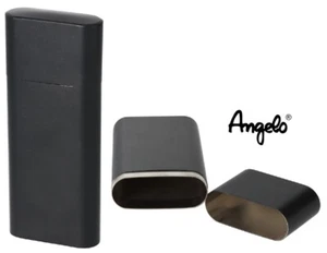 CUSTODIA PORTASIGARI ANGELO per 3 SIGARI / ACCIAIO INOX - NERO OPACO - Foto 1 di 3