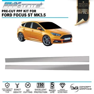 Side Skirts Stone Chip Guard Paint Protection Film PPF For Ford Focus ST mk3.5 - Picture 1 of 3