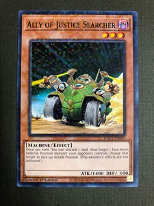 Yugioh Ally of Justice Searcher HAC1-EN081 1st Edition Near Mint  - Picture 1 of 8