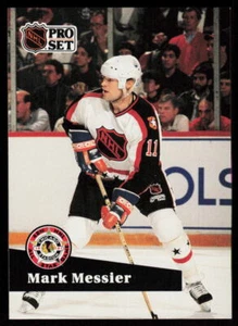 1991-92 Pro Set Francese Mark Messier #282 HOCKEY Edmonton Oliatori - Foto 1 di 2