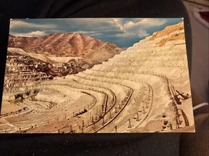 Bingham Copper Mine Utah Luftbild ~ 1950-60er Jahre Vintage Postkarte - Bild 1 von 2