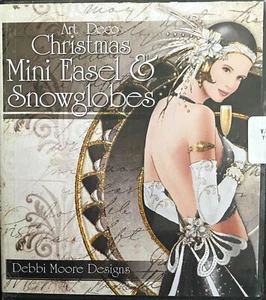 Debbie Moore Designs - Art Deco Weihnachten Mini Staffelei & Schneekugeln CD Rom Basteln - Bild 1 von 2