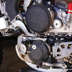 Black Engine Guards 2004-2009 Honda CRF250 Cover Grip Tape CRF 250 CRF250R - Picture 1 of 3