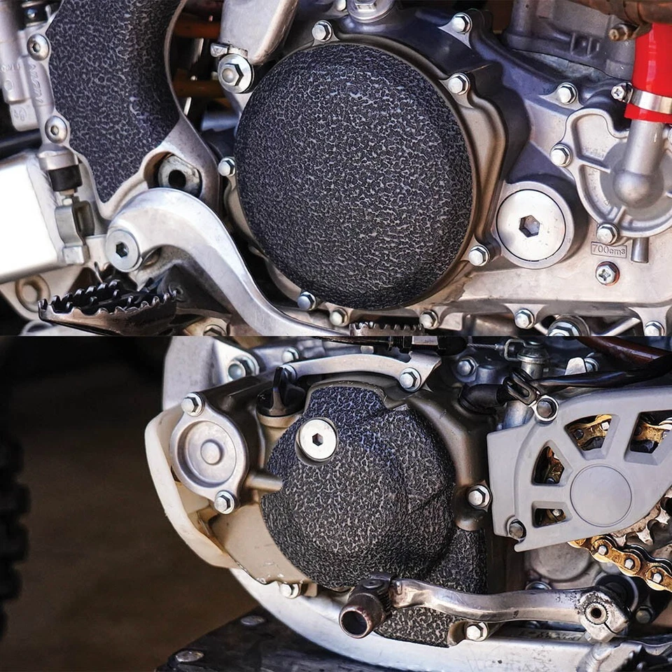 Black Engine Guards 2004-2009 Honda CRF250 Cover Grip Tape CRF 250 CRF250R - Image 1 of 3