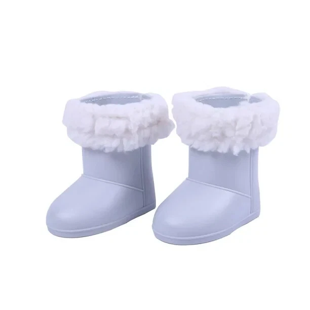 My Life 18” Doll Gray Boots with Fur Trim - Image 1 of 1