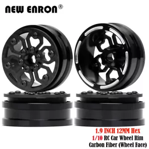 Offset +0.35mm Carbon Fiber 1.9 Wheel Rim Beadlock for 1/10 RC4WD F350 AXI03007 - Picture 1 of 14