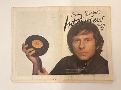 ANDY WARHOL Interview Magazine Nov 1973 Roman Polanski Muhammed Ali Scavullo WoW - Image 1 of 4