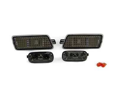 4PCS COMBO Smoke Bumper + Fender Side Marker Lights For 2005-2011 Audi A6 S6 C6 Foto 1 de 2