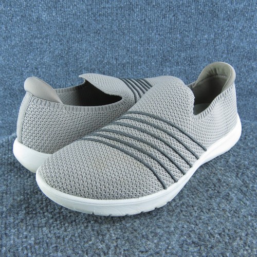 Scarpe slip on donna Clarks Adella taglia 8 5 media tessuto pietra slip on