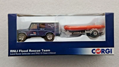 Corgi Diecast RNLI Flood Rescue Team Land Rover & Lifeboat NEW - Image 1 of 4