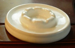 Bandeja de cenizas de porcelana blanca - Imagen 1 de 3