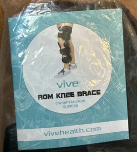 VIVE ROM Knee Brace Hinged Immobilizer ACL MCL & PCL Injury BRAND NEW!! - Picture 1 of 2