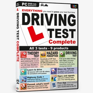 FAHRPRÜFUNG KOMPLETT DVD ROM THEORIEPRÜFUNG DVSA GEFAHRENWAHRNEHMUNG NEU IN OVP 2025 - Bild 1 von 2