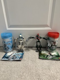 LEGO Bionicle 8619 + 8616 Vahki Keerakh + Vorzakh with correct Kanoka disc