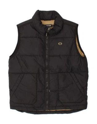 GEOX Boys Respira Padded Gilet 7-8 Years Black CO03 - Image 1 of 3