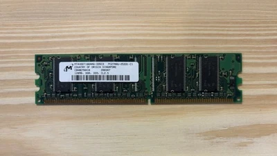 Micron 128MB DDR-333MHz DIMM PC2700U CL2.5 RAM Memory (MT4VDDT1664AG-335C3) - Image 1 of 2