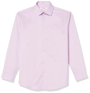 Isaac Mizrahi Boys Long Sleeve Solid Button Down Shirt, Lilac, 2/3 Purple - Picture 1 of 1