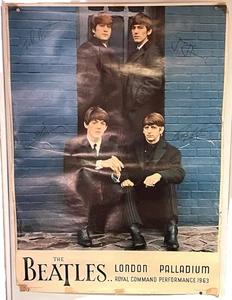 The Beatles Poster London Palladium Royal Command Performance 20 x 28 Vtg 1963 - Picture 1 of 10