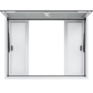 VEVOR Concession Window 48"x36", Aluminum Alloy Food Truck Service Window with 4 - Picture 1 of 6