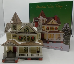 Heartland Valley Village Deluxe Porzellan beleuchtetes hellgelbes Haus limitierte Ausgabe 2009 - Bild 1 von 14