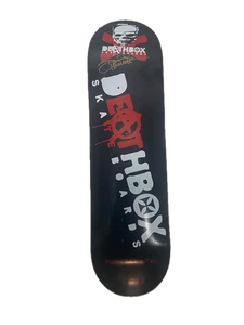 Deathbox Big Logo Black 8.38in Signed Skateboard Deck - Picture 1 of 3