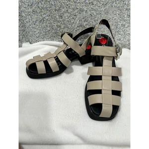 Aerosoles Blockabsatz Riemchen Käfig Sandalen 10M hellbraun beige Riemchen bequem - Bild 1 von 8