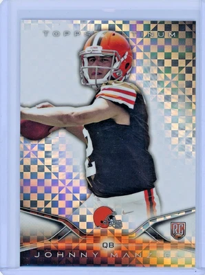 Johnny Manziel 2014 Topps Platinum XFRACTOR ROOKIE RC Cleveland Browns #126 - Image 1 of 2