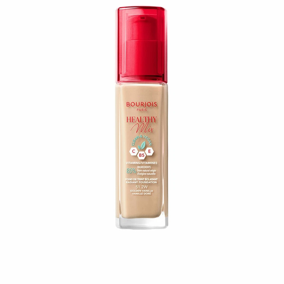 Fluid Makeup Basis Bourjois Healthy Mix Nº 51.2W Golden vanilla Nº 51.2w-Gold - Bild 1 von 1