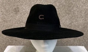Charlie 1 Horse Highway Felt Western Fedora Hat Black Size Medium - Picture 1 of 11