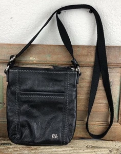 Bolso Bandolera Cartera Bolso de Hombro The Sak Cuero Negro Suave Cremallera Superior Bonito - Imagen 1 de 6