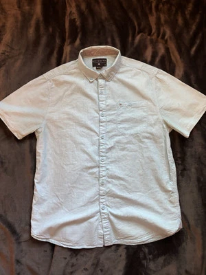 Camisa de Vestir Billabong Azul Claro Talla M 100% Algodón Hecha en India  Foto 1 de 2