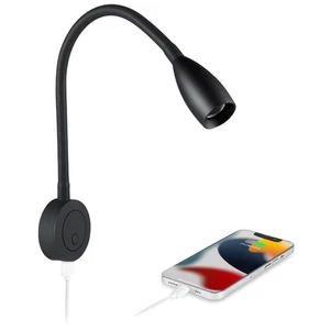 12V LED Reading Light with USB Charger – Dimmable Gooseneck Bedside Spotlight - Imagen 1 de 9