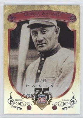 Panini Hall of Fame Red Shield 2014/75 Honus Wagner #4 HOF Shield Foto 1 de 2