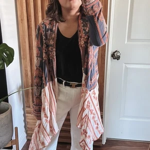 SUNDANCE bestickte Boho-Strickjacke vorne offen. Größe M - Bild 1 von 15