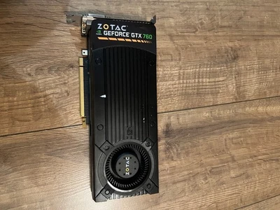 nVidia GeForce Zotac GTX 760 2GB GDDR5 Graphics Card - Q1B2O015D - Image 1 of 3