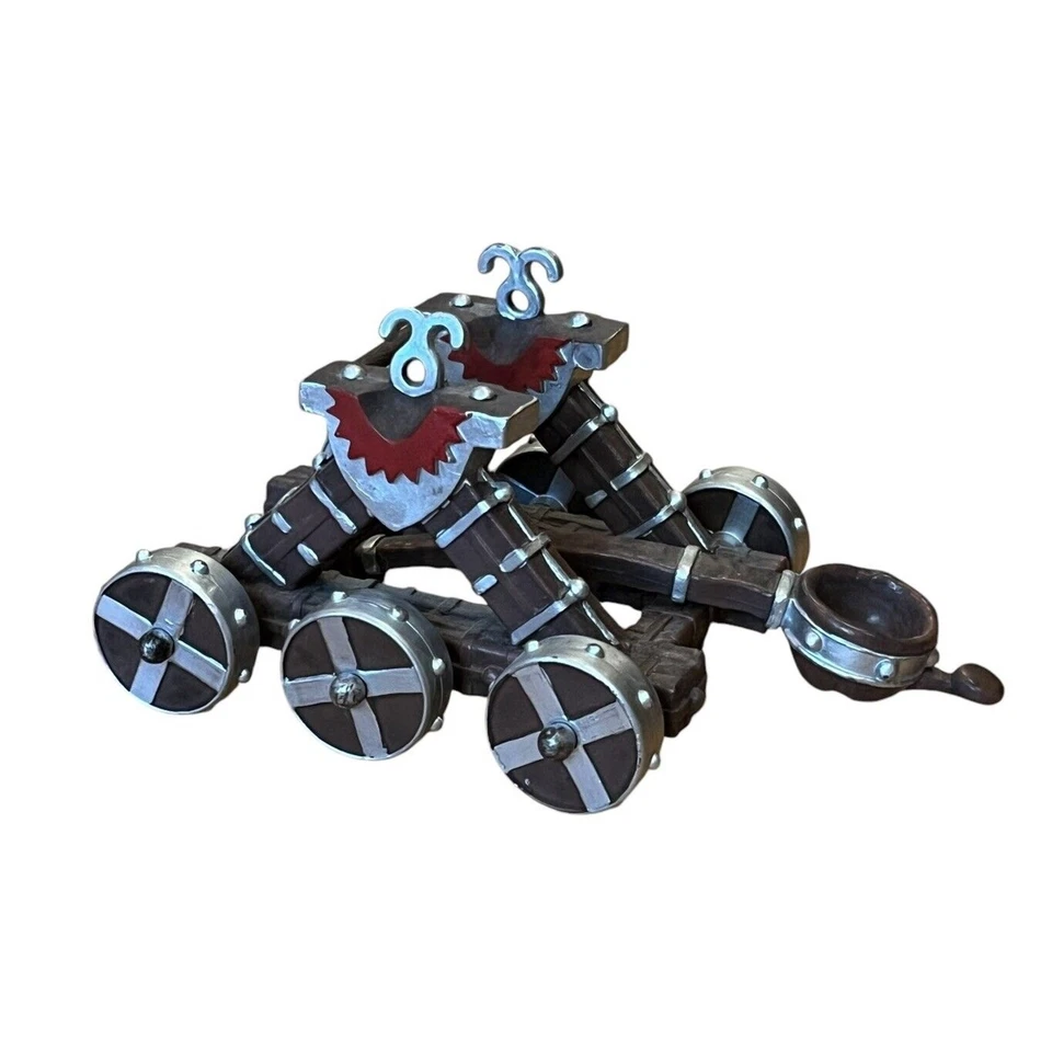 PAPO CATAPULTA 2000 Castillo Arma Asedio Rojo 2 Figuras Caballero 2002 y 2005 Medieval Foto 1 de 4