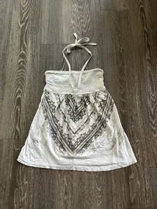 Vintage Arizona Floral Babydoll Neckholder Top Gr. S Y2K Whimsy Fairy Boho Beach - Bild 1 von 6