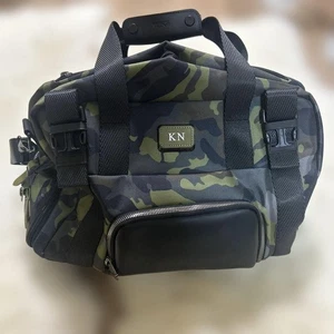 Tumi Duffel Bag Buckley Camouflage Initial Kn Used Rare Discontinued - Picture 1 of 7