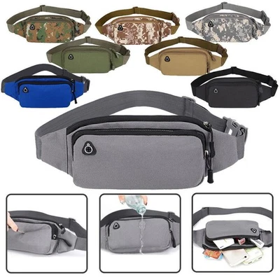 TOBILU® Kleine Bauchtasche Gürteltasche Hip Bag Hüfttasche Army BW Umhängetasche Sidebag