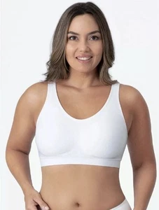 Sujetador modelador inalámbrico Truekind Daily Comfort ~ blanco grande con extensor nuevo - Imagen 1 de 9