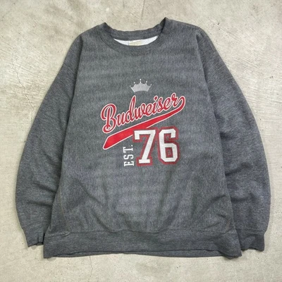 Años 90 BUDWEISER Tejido Reverso Tipo Logo Corporativo Estampado Hombre XL Usado CAVE-0 Foto 1 de 4