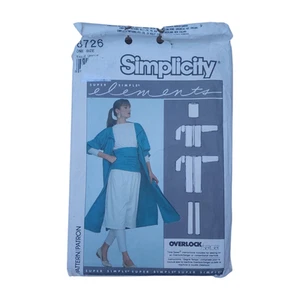 Simplicity Sewing Pattern 8726 Super Simple Elements Coat Jacket & Accesories OS - Picture 1 of 3